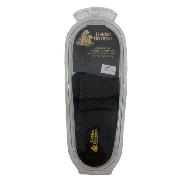 Golden Retriever Replacement Insoles 3/4 Footbed Arch Mens 12-14 Soft Gel #1060 - Picture 1 of 8